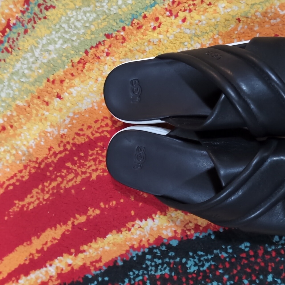 UGG Black Slide Sandals - Picture 4 of 6